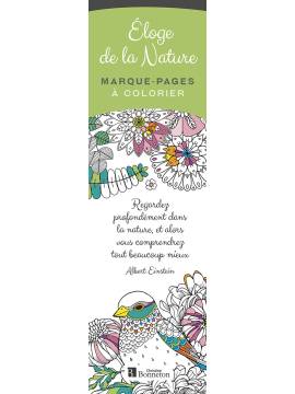 ELOGE DE LA NATURE  MARQUE-PAGES A COLORIER