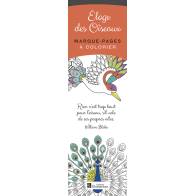 ELOGE DES OISEAUX MARQUE-PAGES A COLORIER