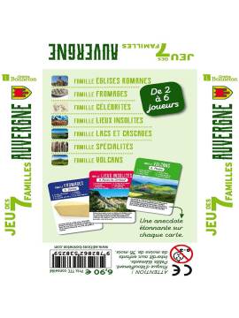 JEU DES 7 FAMILLES AUVERGNE