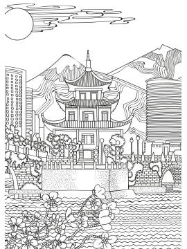 VILLES ICONIQUES COLORIAGES