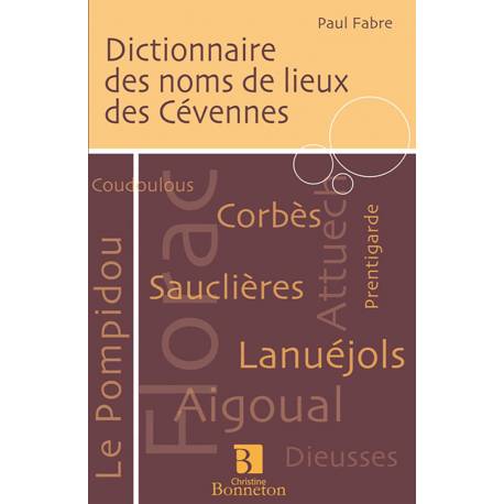 NOMS LIEUX CEVENNES (DICT)