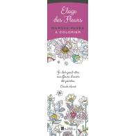 ELOGE DES FLEURS MARQUE-PAGES  A COLORIER
